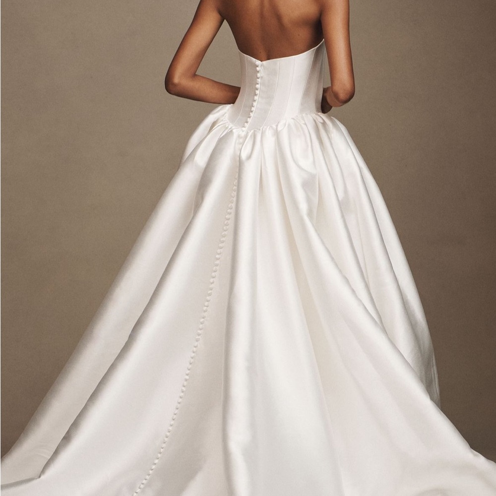 Anthropologie Jenny Yoo Strapless Ball Gown Wedding Dress 8 - Picture 2 of 10